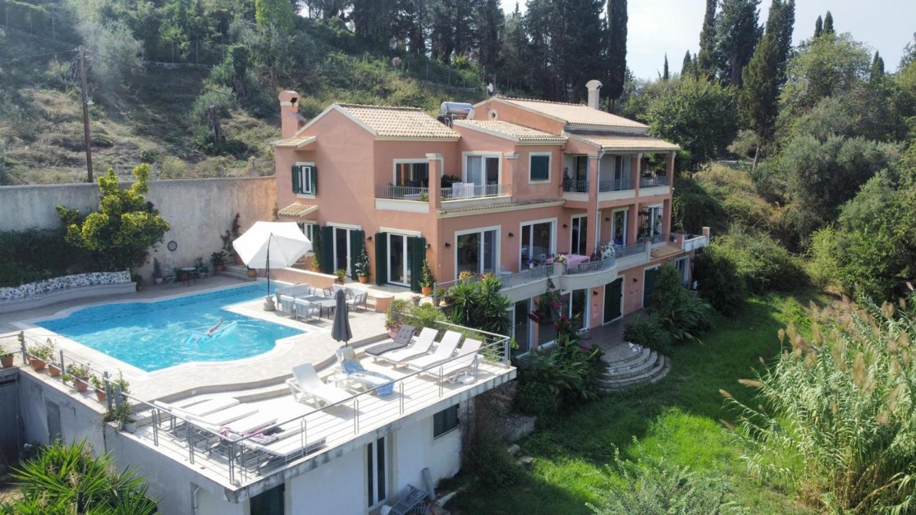 Vila Casa T With Amazing Views In Corfu Kontokali Exteriér fotografie