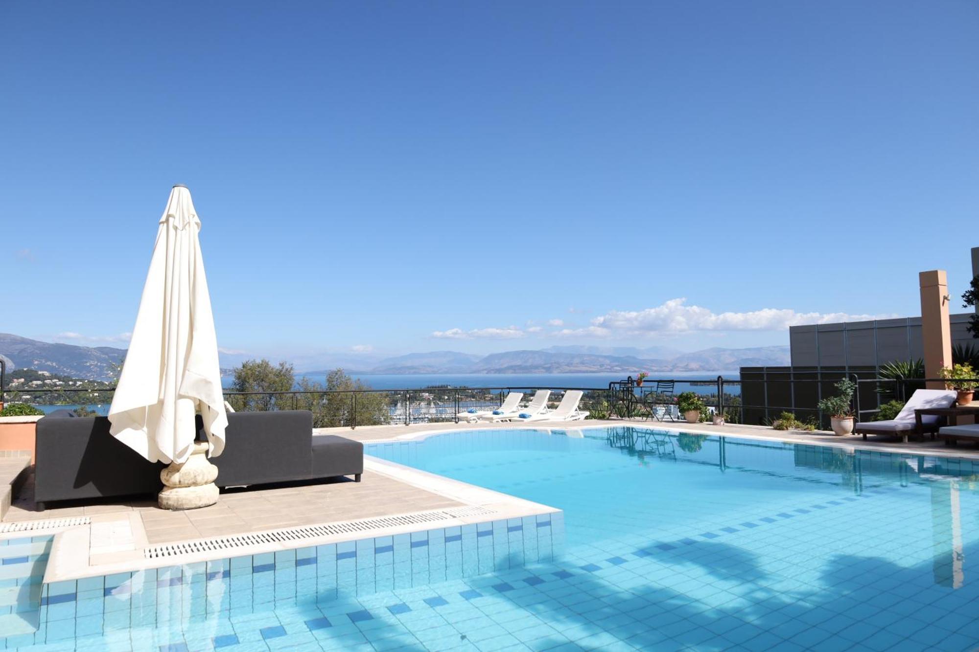 Vila Casa T With Amazing Views In Corfu Kontokali Exteriér fotografie